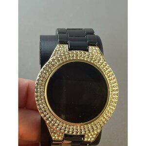 Rocawear womens watch black metal band touchscreen digital display new battery